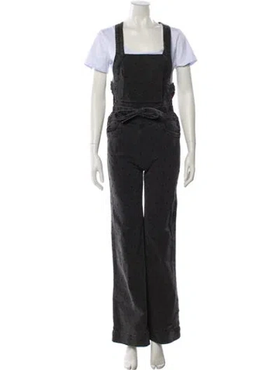 Pre-owned Ulla Johnson Square Neckline Jumpsuit In Gray