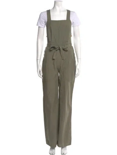 Pre-owned Ulla Johnson Square Neckline Jumpsuit In Green