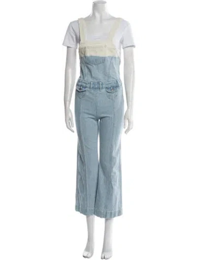 Pre-owned Ulla Johnson Square Neckline Jumpsuit In Multi