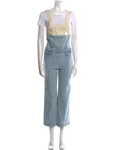 Pre-owned Ulla Johnson Square Neckline Jumpsuit In Multi