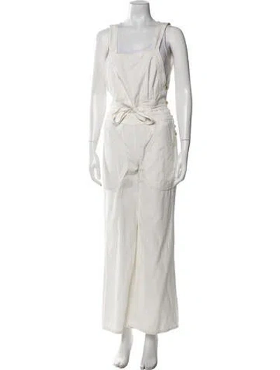 Pre-owned Ulla Johnson Square Neckline Jumpsuit In Neutral
