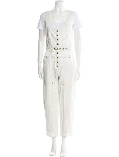 Pre-owned Ulla Johnson Square Neckline Jumpsuit In Neutral