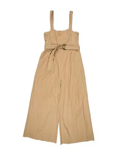 Pre-owned Ulla Johnson Square Neckline Jumpsuit In Neutral