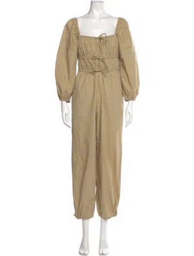 Pre-owned Ulla Johnson Square Neckline Jumpsuit In Neutral