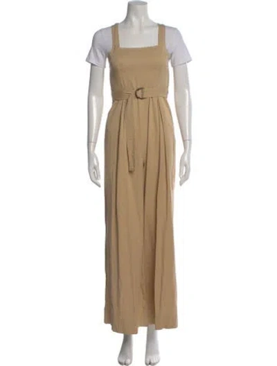 Pre-owned Ulla Johnson Square Neckline Jumpsuit In Neutral