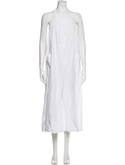 Pre-owned Ulla Johnson Square Neckline Jumpsuit In White