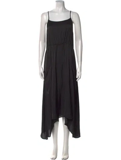 Pre-owned Ulla Johnson Square Neckline Knee-length Dress In Black
