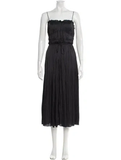 Pre-owned Ulla Johnson Square Neckline Midi Length Dress W/ Tags In Gray