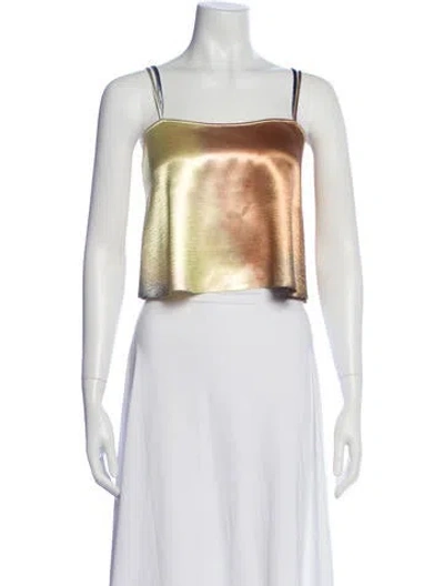 Pre-owned Ulla Johnson Square Neckline Sleeveless Crop Top