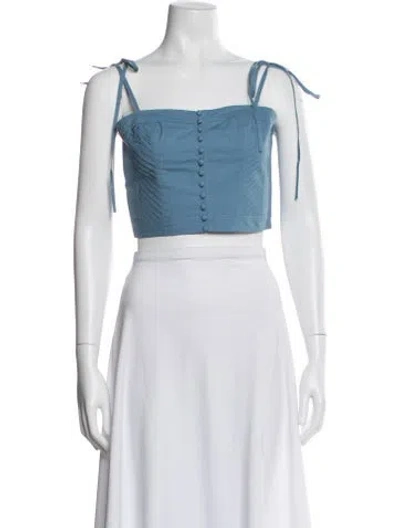 Pre-owned Ulla Johnson Square Neckline Sleeveless Crop Top W/ Tags In Multi