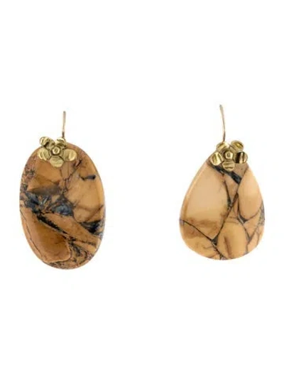 Pre-owned Ulla Johnson Stone Earring In Multi