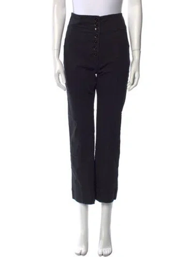 Pre-owned Ulla Johnson Straight Leg Pants In Black