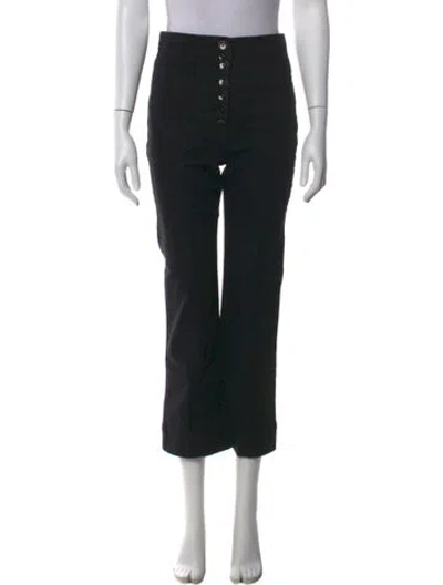 Pre-owned Ulla Johnson Straight Leg Pants In Black