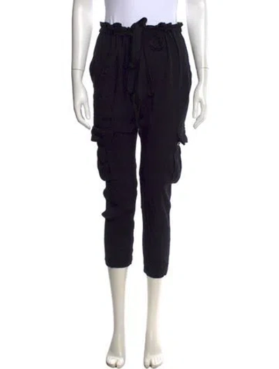Pre-owned Ulla Johnson Straight Leg Pants In Black