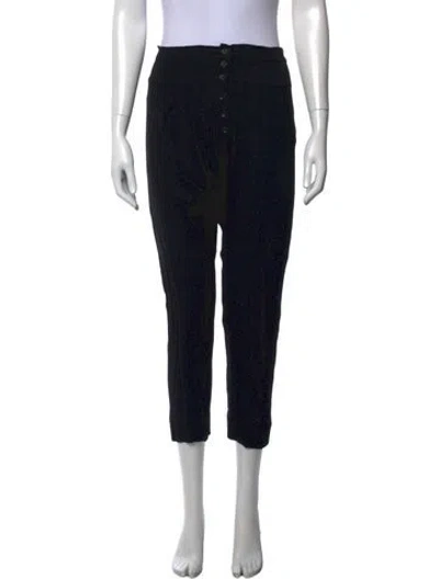Pre-owned Ulla Johnson Straight Leg Pants In Black