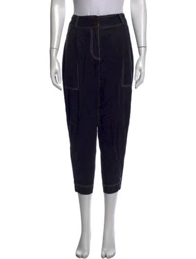 Pre-owned Ulla Johnson Straight Leg Pants In Black