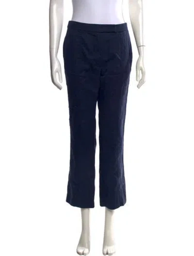 Pre-owned Ulla Johnson Straight Leg Pants In Blue