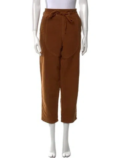 Pre-owned Ulla Johnson Straight Leg Pants In Brown