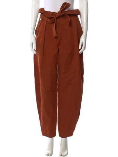 Pre-owned Ulla Johnson Straight Leg Pants In Brown