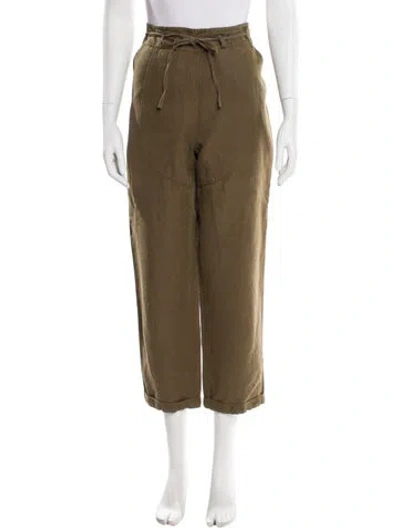 Pre-owned Ulla Johnson Straight Leg Pants In Brown
