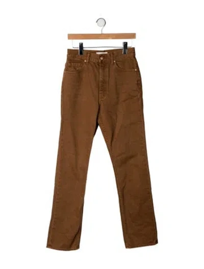 Pre-owned Ulla Johnson Straight Leg Pants In Brown