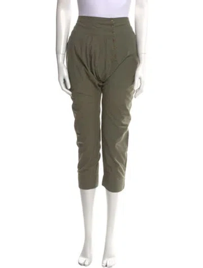 Pre-owned Ulla Johnson Straight Leg Pants In Green