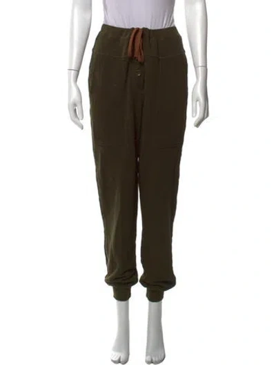 Pre-owned Ulla Johnson Straight Leg Pants In Green