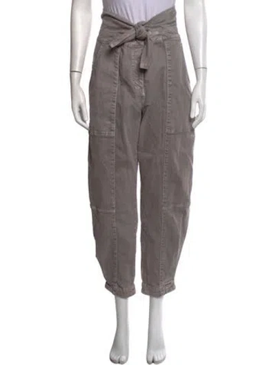 Pre-owned Ulla Johnson Straight Leg Pants In Grey