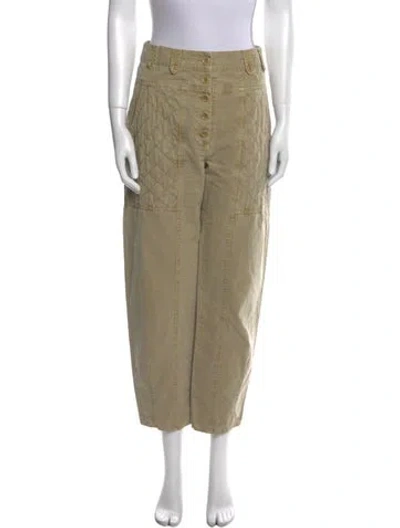 Pre-owned Ulla Johnson Straight Leg Pants In Neutral