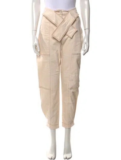Pre-owned Ulla Johnson Straight Leg Pants In Neutral