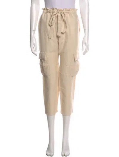 Pre-owned Ulla Johnson Straight Leg Pants In Neutral