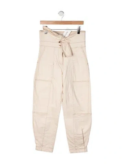 Pre-owned Ulla Johnson Straight Leg Pants In Neutral
