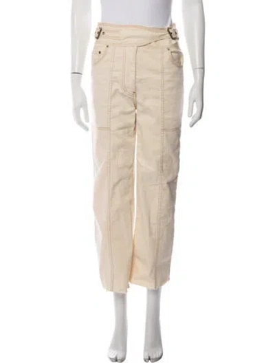 Pre-owned Ulla Johnson Straight Leg Pants In Neutrals