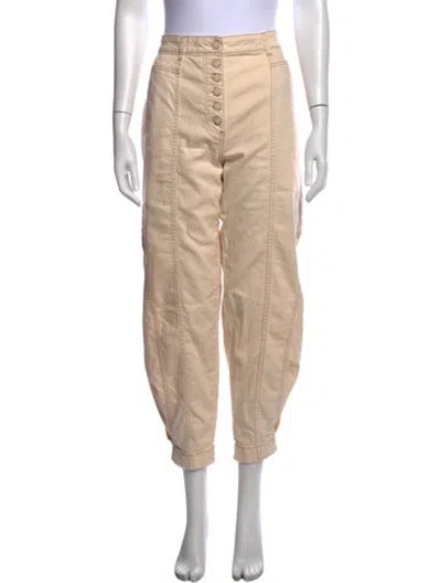 Pre-owned Ulla Johnson Straight Leg Pants In Neutrals