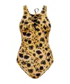 Ulla Johnson Strap-up One-piece Swimsuit In Yellow