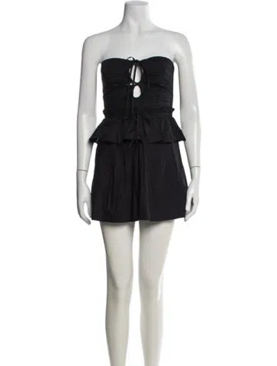 Pre-owned Ulla Johnson Strapless Jumpsuit In Black