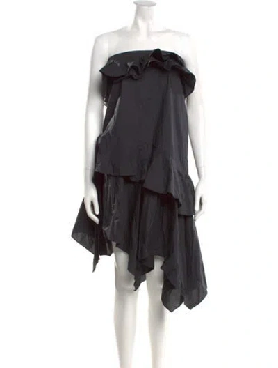 Pre-owned Ulla Johnson Strapless Mini Dress In Black