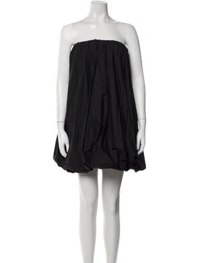 Pre-owned Ulla Johnson Strapless Mini Dress In Black