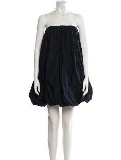 Pre-owned Ulla Johnson Strapless Mini Dress In Blue