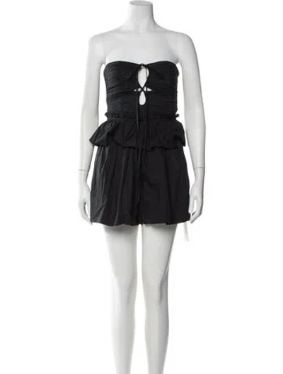 Pre-owned Ulla Johnson Strapless Romper In Blue