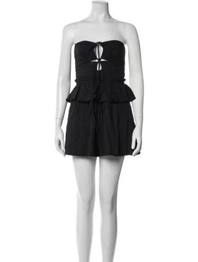 Pre-owned Ulla Johnson Strapless Romper In Blue