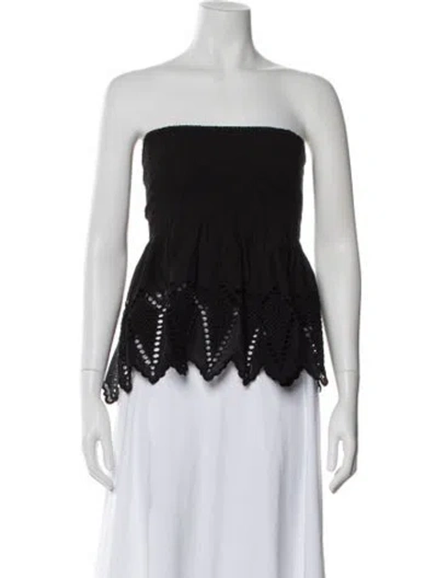 Pre-owned Ulla Johnson Strapless Top In Black