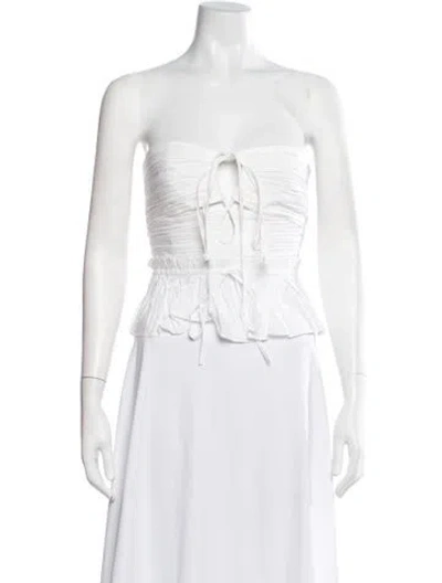 Pre-owned Ulla Johnson Strapless Top W/ Tags In Neutral