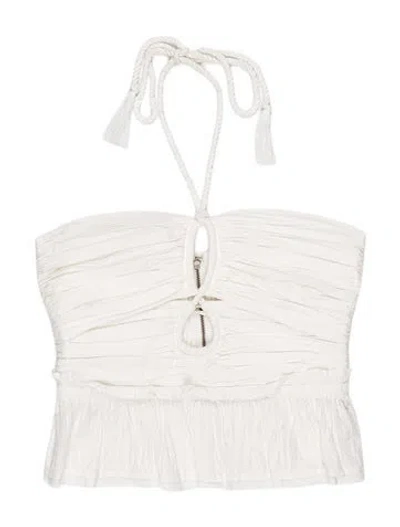 Pre-owned Ulla Johnson Strapless Top In White