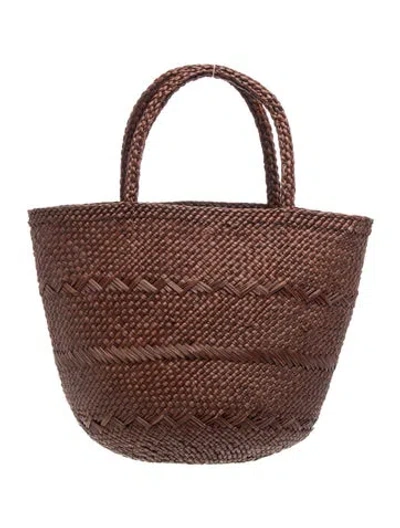 Pre-owned Ulla Johnson Straw Tote In Brown
