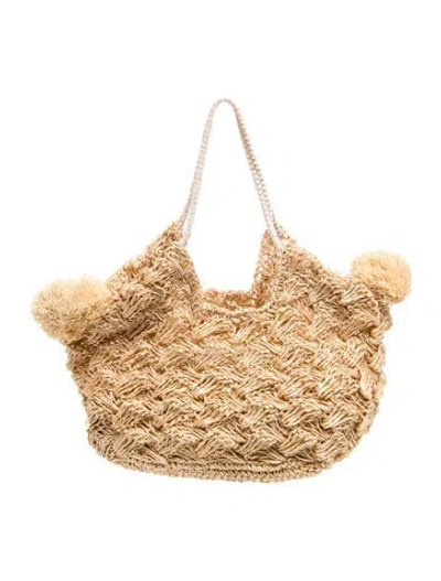 Pre-owned Ulla Johnson Straw Tote In Neutrals