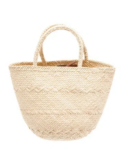Pre-owned Ulla Johnson Straw Tote In Neutrals