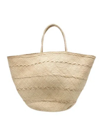Pre-owned Ulla Johnson Straw Tote In Neutrals