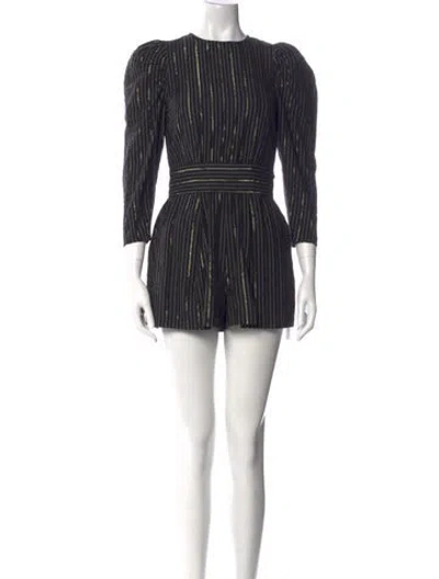 Pre-owned Ulla Johnson Striped Crew Neck Romper In Multi