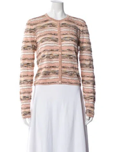 Pre-owned Ulla Johnson Striped Crew Neck Sweater W/ Tags In Multicolor